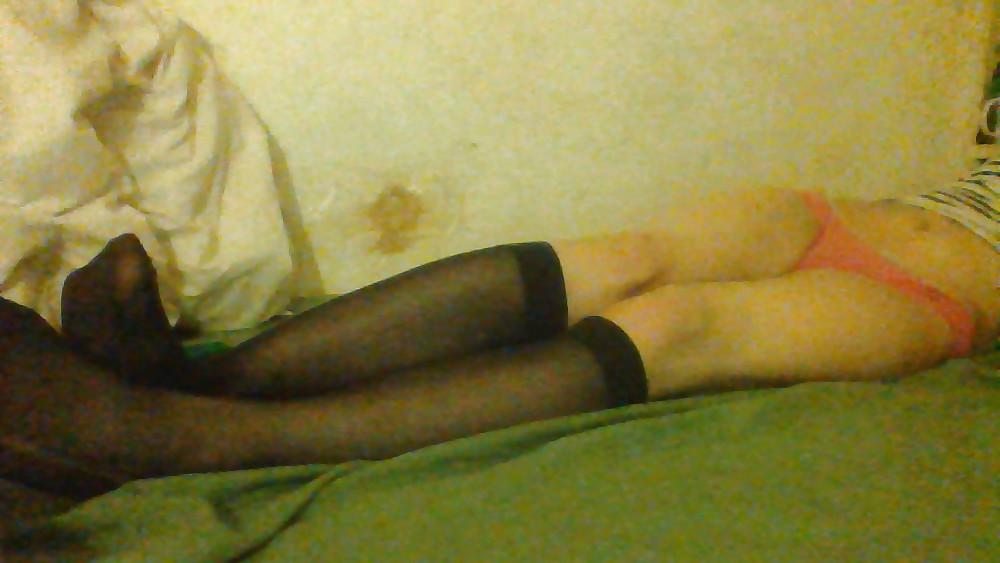 25P Trying some new sissy clothes 