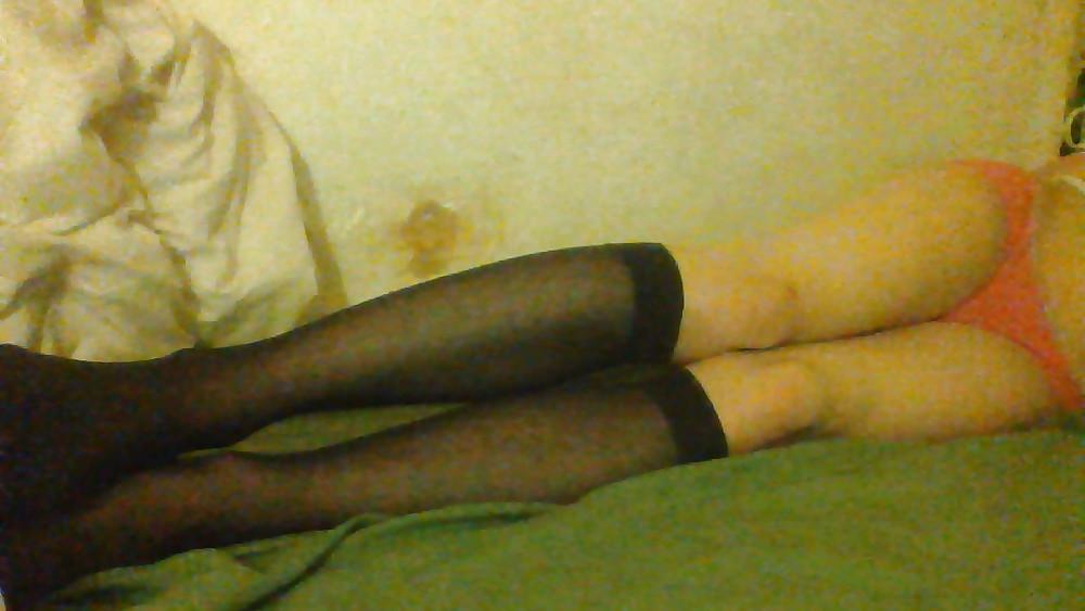 25P Trying some new sissy clothes 
