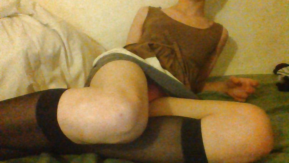 25P Trying some new sissy clothes 