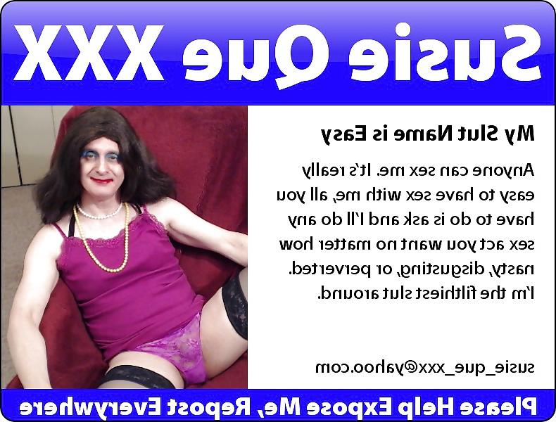 25P Susie Que XXX: Sissy Badges