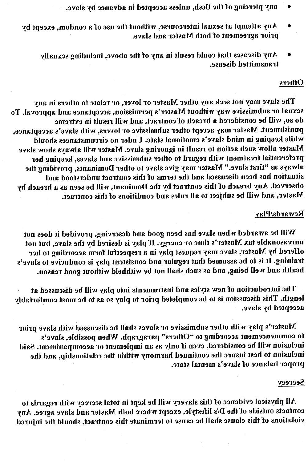 4P Slave Contract : who is ready to sign 