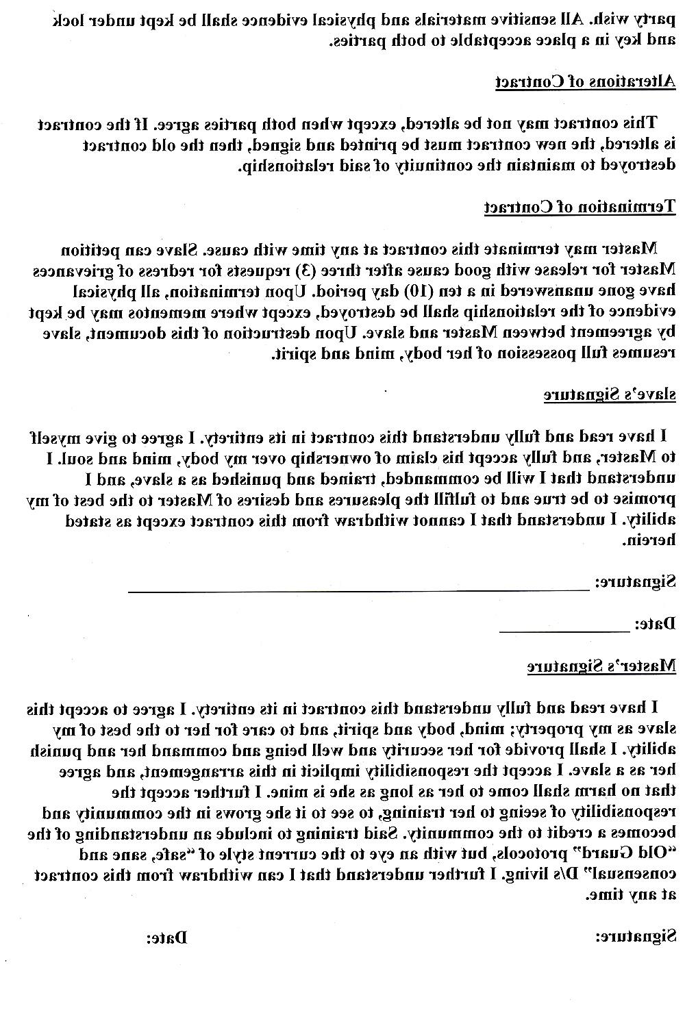 4P Slave Contract : who is ready to sign 