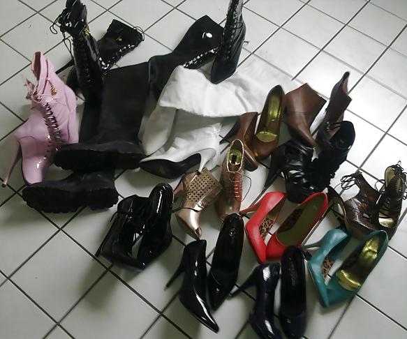 13P My shoes, corsets and toys. sissy cd tv