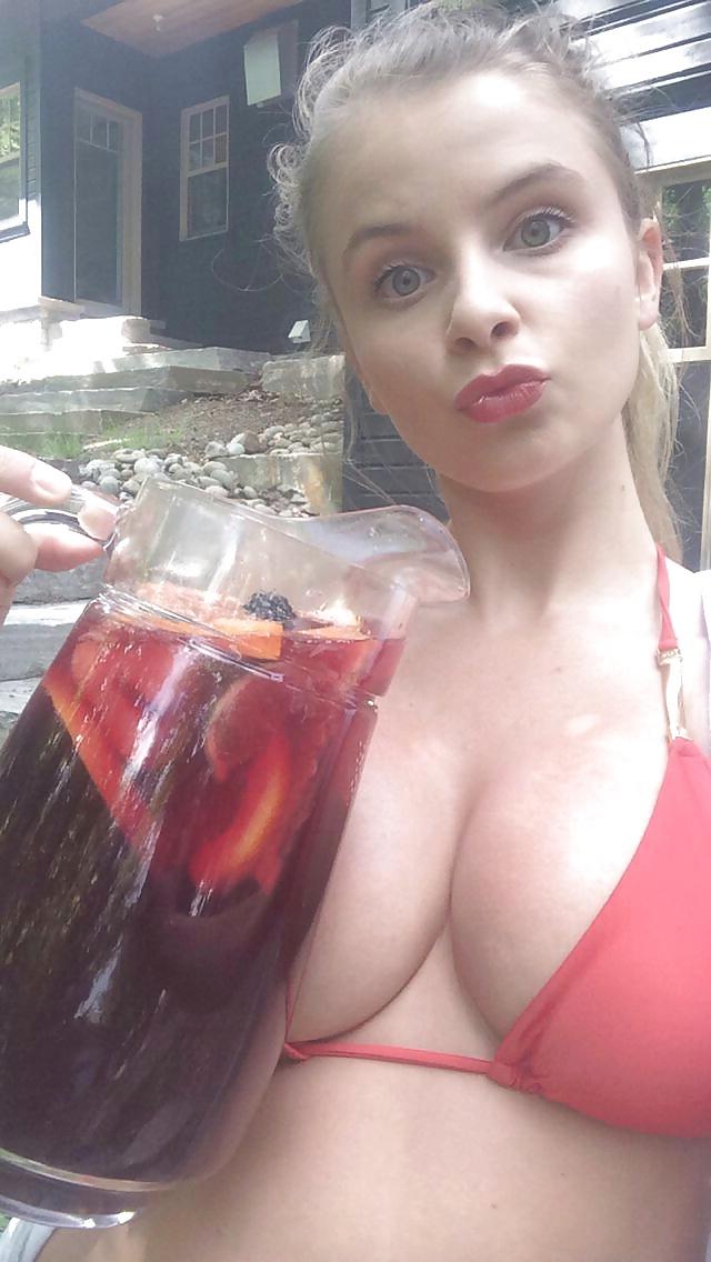 15P Hot Blond with Huge Tits