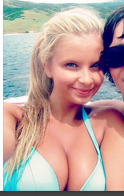 15P Hot Blond with Huge Tits