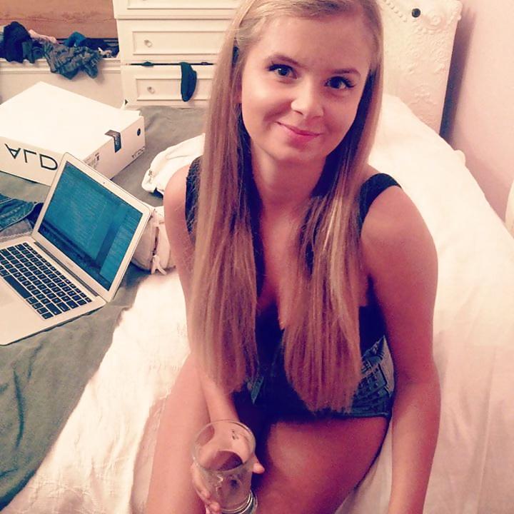 15P Hot Blond with Huge Tits