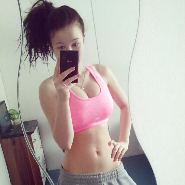 25P Skinny girls, huge tits.