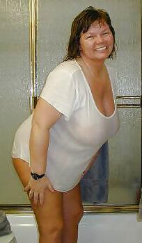 25P Huge boob mature dressed