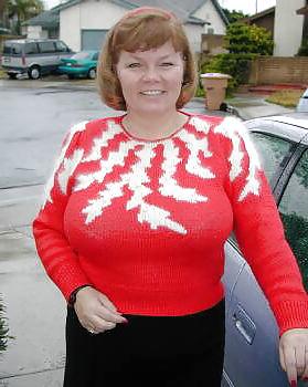 25P Huge boob mature dressed