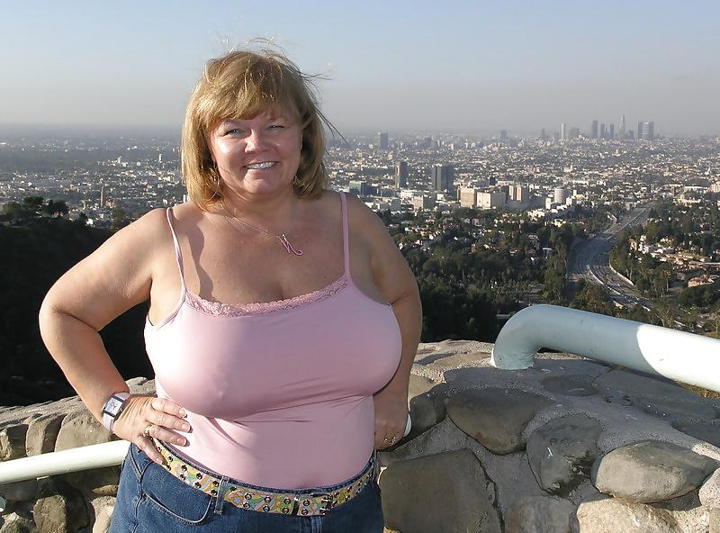 25P Huge boob mature dressed