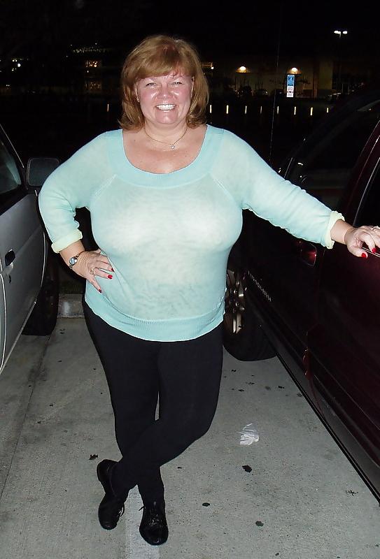 25P Huge boob mature dressed