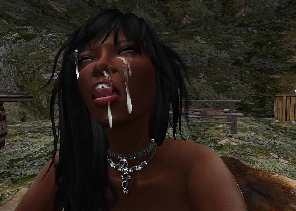 25P Second Life fickt mit einer Black Sister