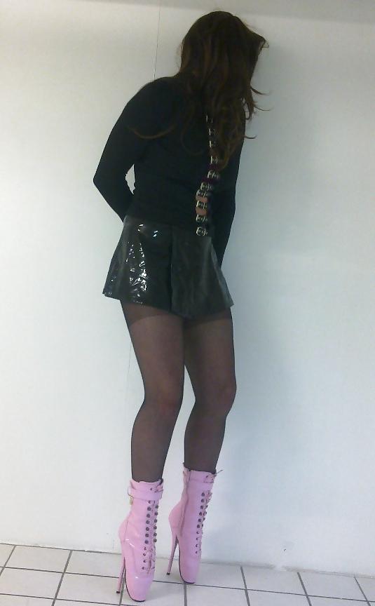 6P Me in ballet heels. very high. cd tv sissy 