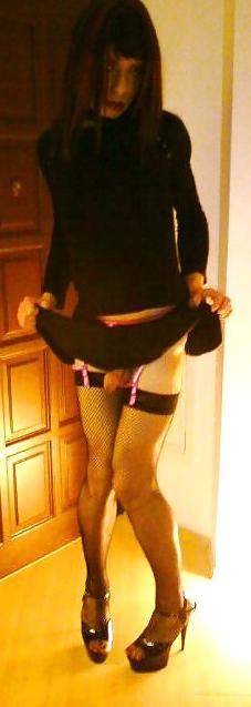 6P Sissy Karolina shows her clitty and ass pussy