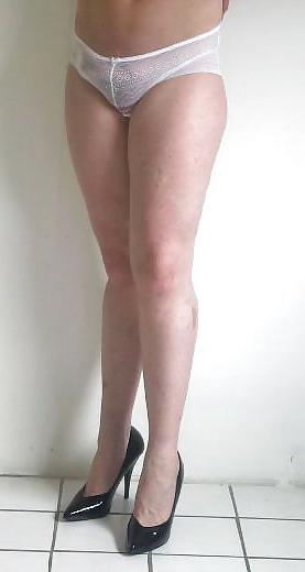 6P White panties. cd tv sissy me