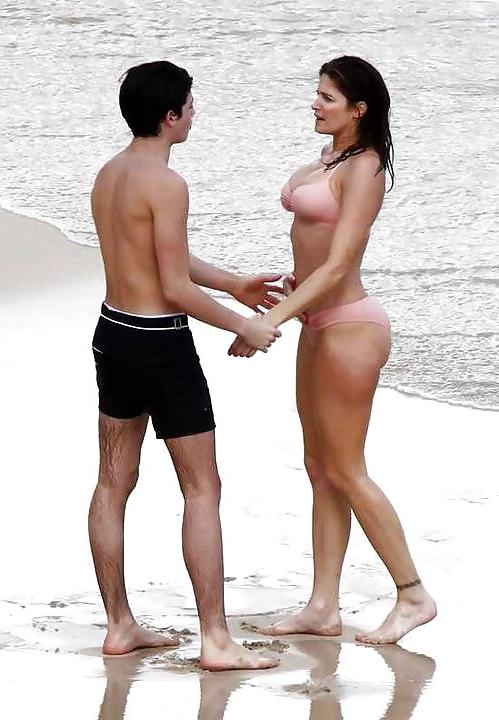 13P Stephanie Seymour Hottest Mom son's friend Couple In Real Life...