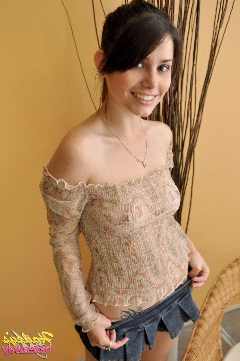20P Pictures of Hailey's Hideaway showing you what's up her skirt