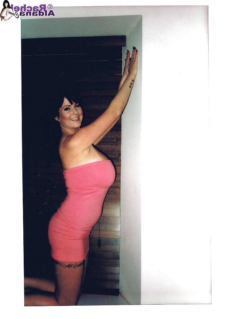 10P Beautiful babe Rachel Aldana takes off her skirt to show her big tits