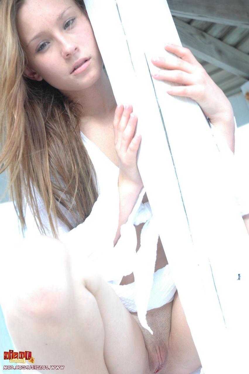 20P Pictures of Josie Junior letting you see up her skirt