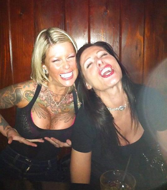 10P Tattooed Hot Blonde with HUGE Tits
