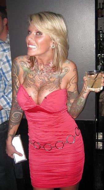 10P Tattooed Hot Blonde with HUGE Tits