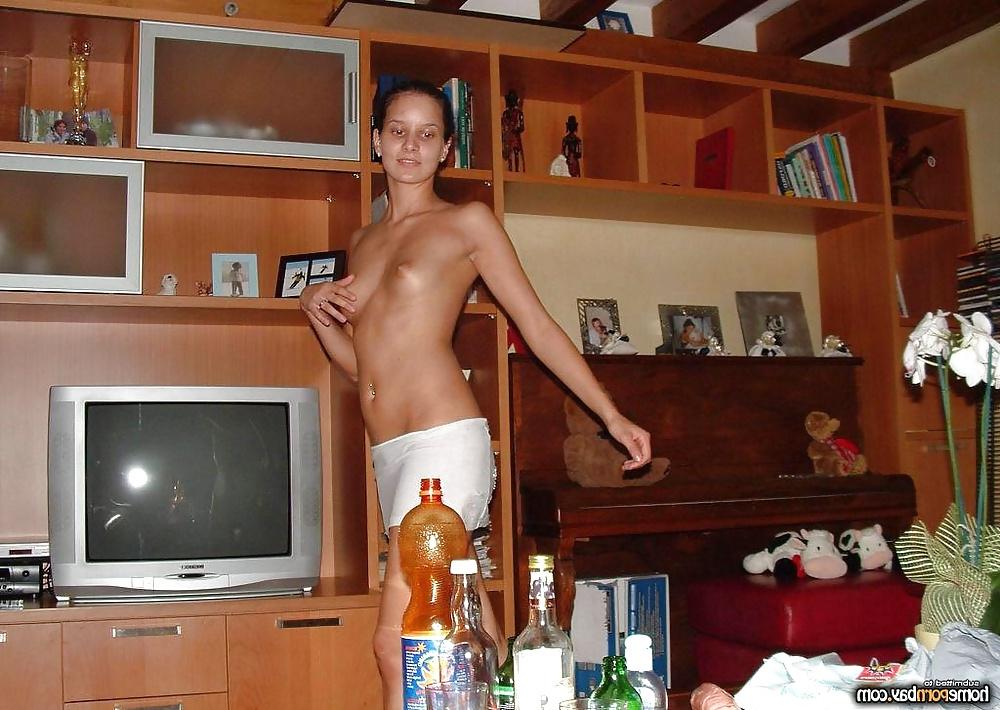 23P Sexy skinny teen teases