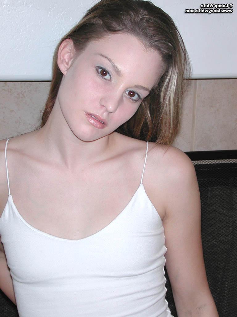 20P Pictures of Lacey White showing you what\'s up her skirt