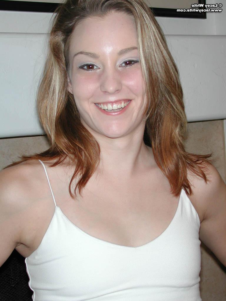 20P Pictures of Lacey White showing you what\'s up her skirt
