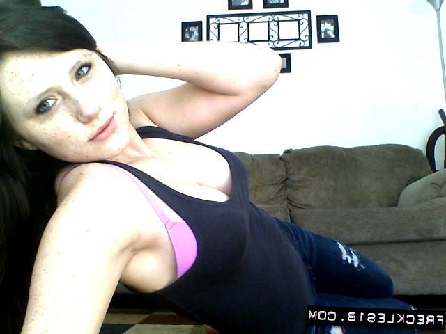 12P Freckled camgirl tease