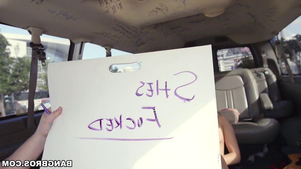 15P Blonde chick Kate England rides the bang bus