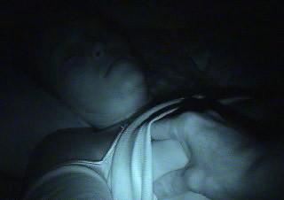 15P Sleeping blonde girl striped naked while asleep