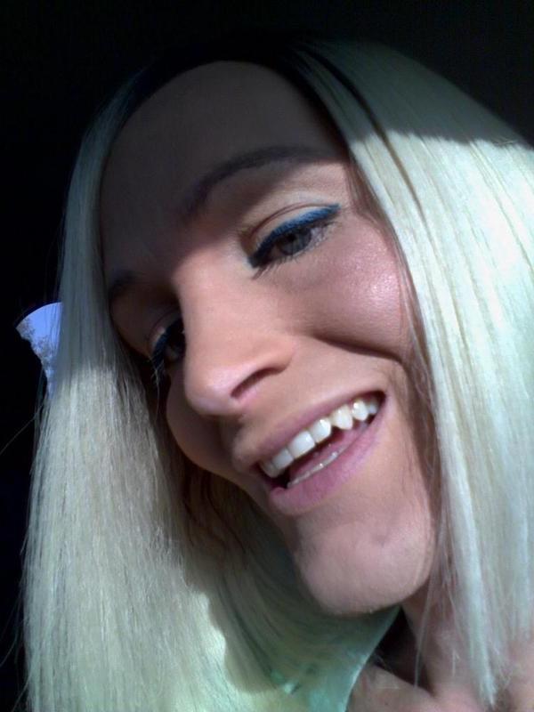 15P Skinny blonde shemale