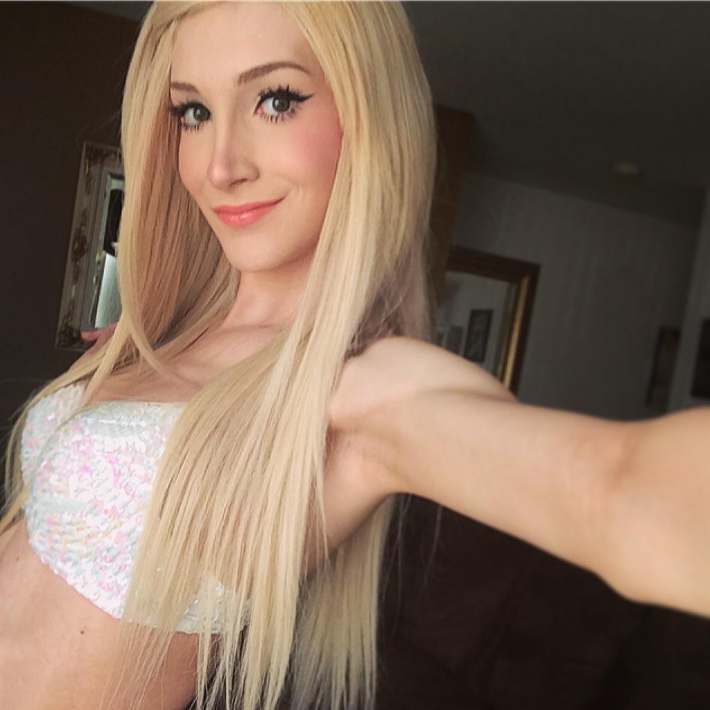 13P Skinny blonde shemale