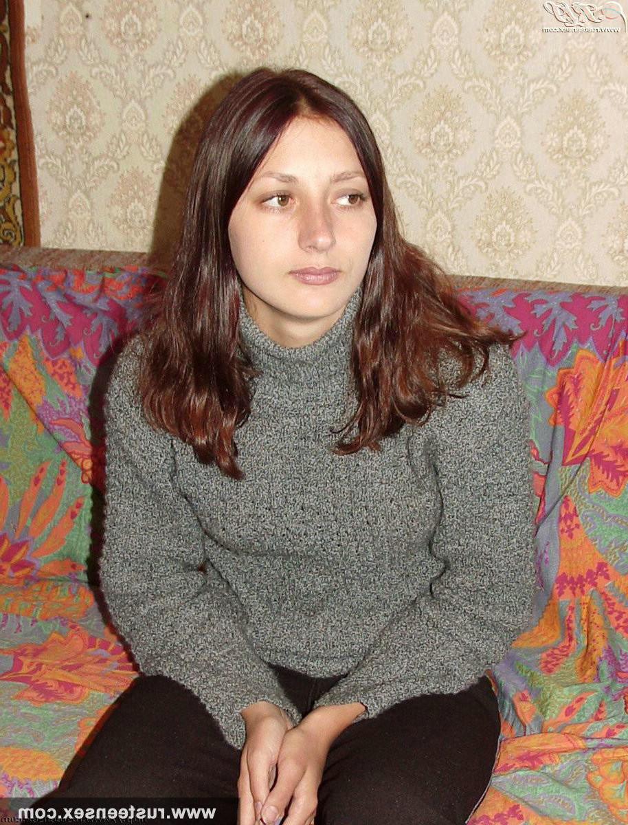 15P Russian teen brunette unveils all her treasures in amateur striptease