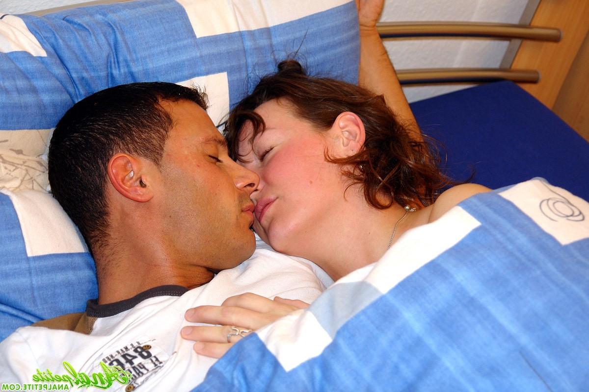 13P Sleeping brunette girl gets fucked in her bumhole
