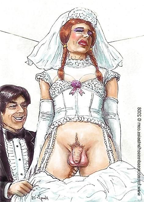 15P Sissy Wedding toon