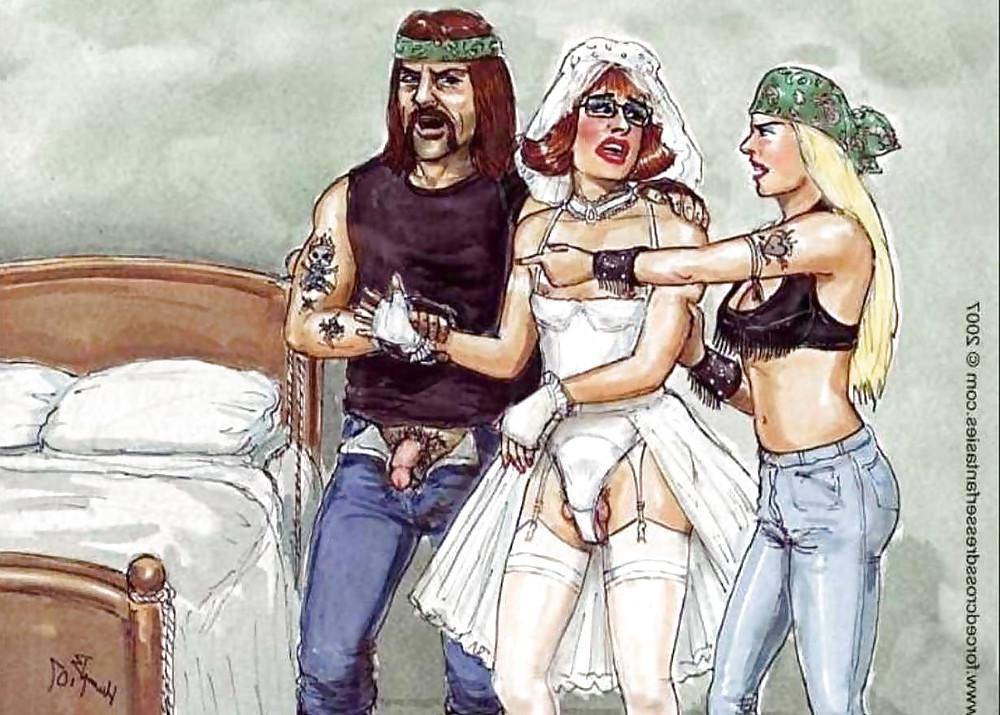 15P Sissy Wedding toon
