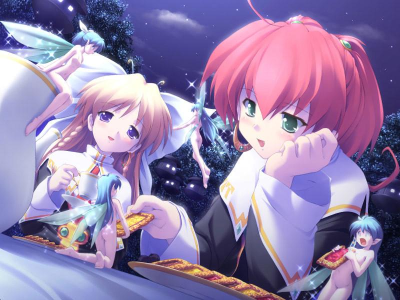 19P Cute redhead and her blonde teen sister go to witch school