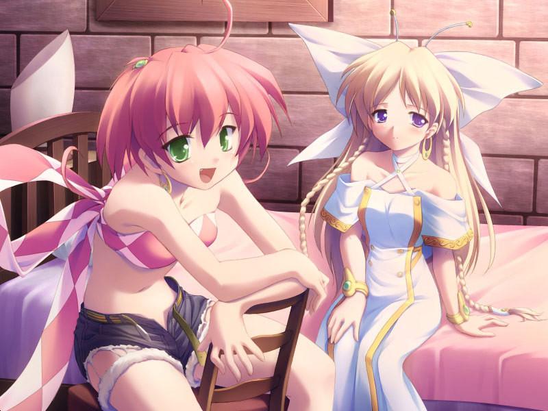 19P Cute redhead and her blonde teen sister go to witch school