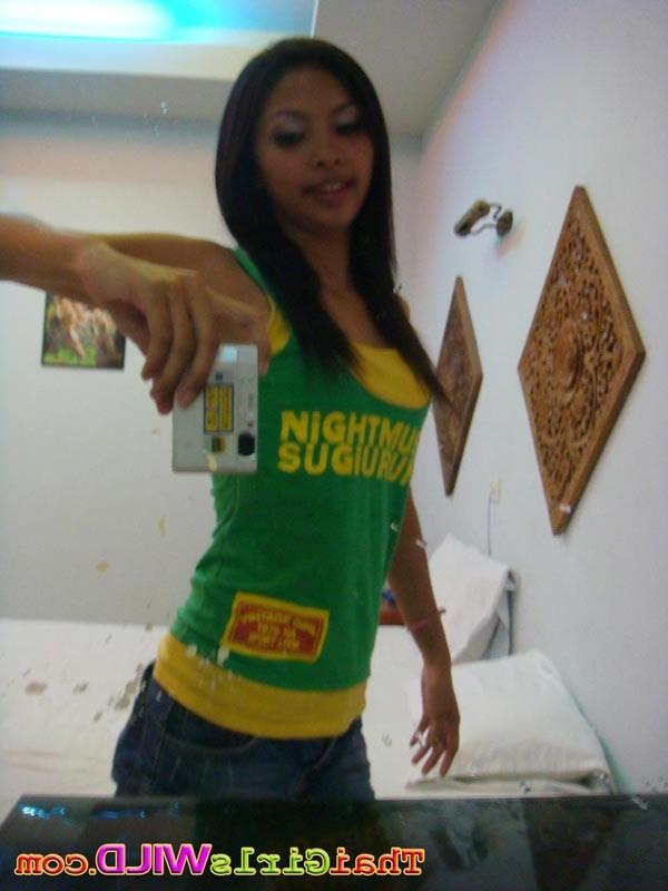 16P Skinny Thai babe named Not blows the dick then gets fucked and creampied