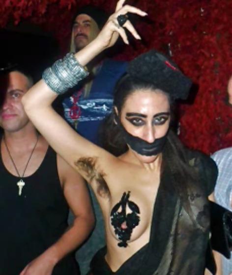 10P Unknown hairy armpits skinny girl