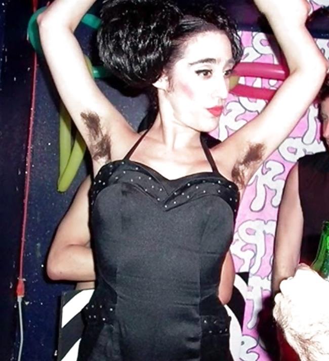 10P Unknown hairy armpits skinny girl