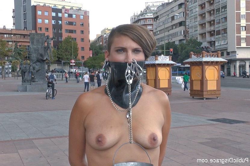17P Camil Core spanish babe public humiliated stripped naked and fucked in her ass