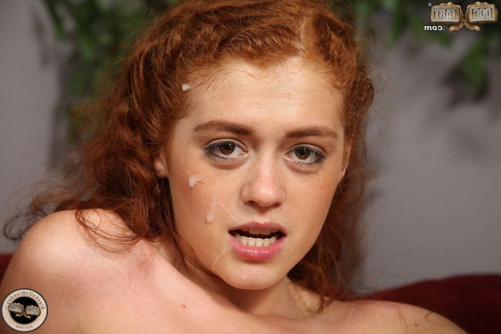 16P Redhead Alice Green in mmf fuck act on black cocks
