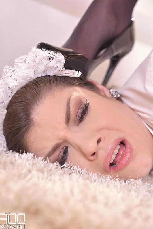 16P Lucia Love maid in uniform is bound and spanked by kinky mistress Blanche