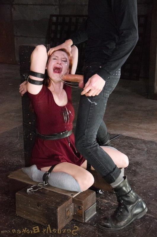 16P Violet Monroe in short red dress is bound for miind blowing fucking