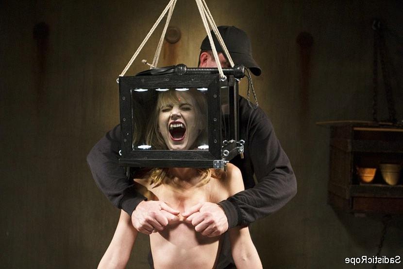 17P Mona Wales is rope bound in a box and punished for her smart ass attitude