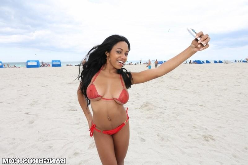 16P Luscious ebony babe Anya Ivy gets her sweet snatch pummeled hard