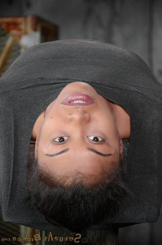 15P Yasmine De Leon is throat fucked in bondage