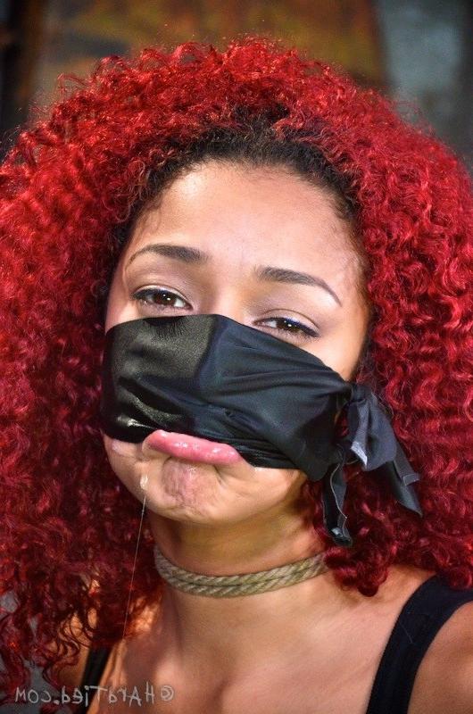 16P Daisy Ducati short skirt redhead bound in rope and made to cum